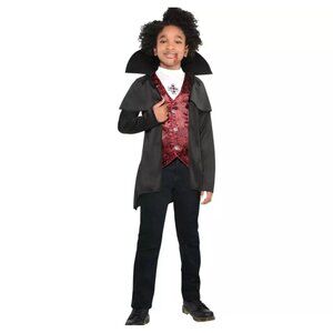 Dark Count Child Boys Medium 8 - 10 Dracula Vampire Costume Halloween